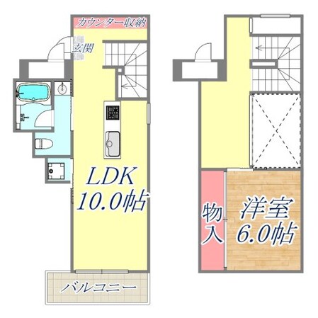 キャトルセゾンの物件間取画像